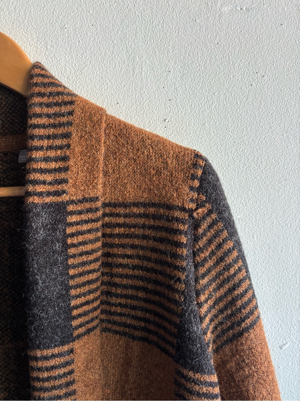 Evolution by Cyrus checkered Open front Cardigan